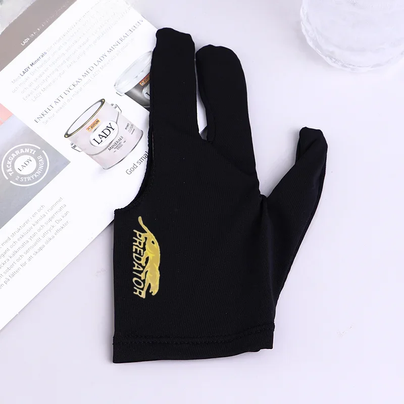 1 PCS High Quality Snooker Billiard Cue Glove Pool Left Hand Open Three Finger Accessory Fitness Accessories for Men and Women