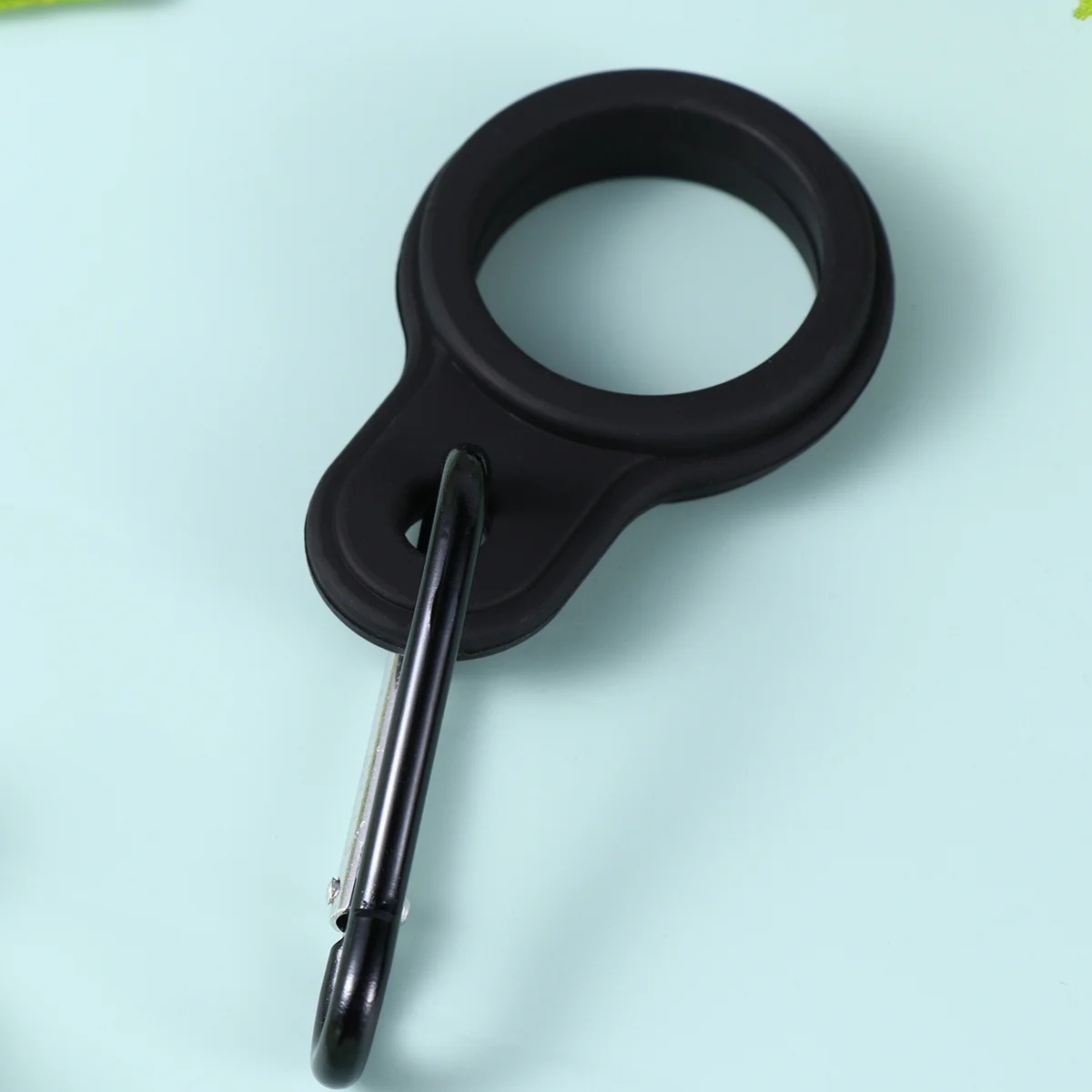 

10 pcs Water Bottle Carrier Clip Silicone Hanging Buckle Portable Bottle Holder For Outdoor Biking Camping Hiking Fishing Black