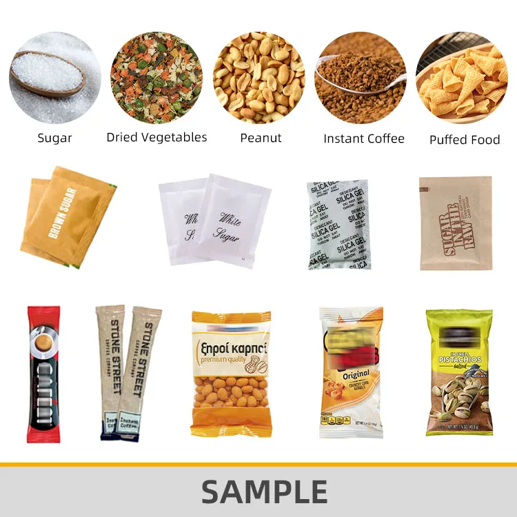 Automatic Cashew Nuts Stand up Pouch Packing Machine Snack Food Sunflower Seeds Sachet Weighing Granule Packaging Machine