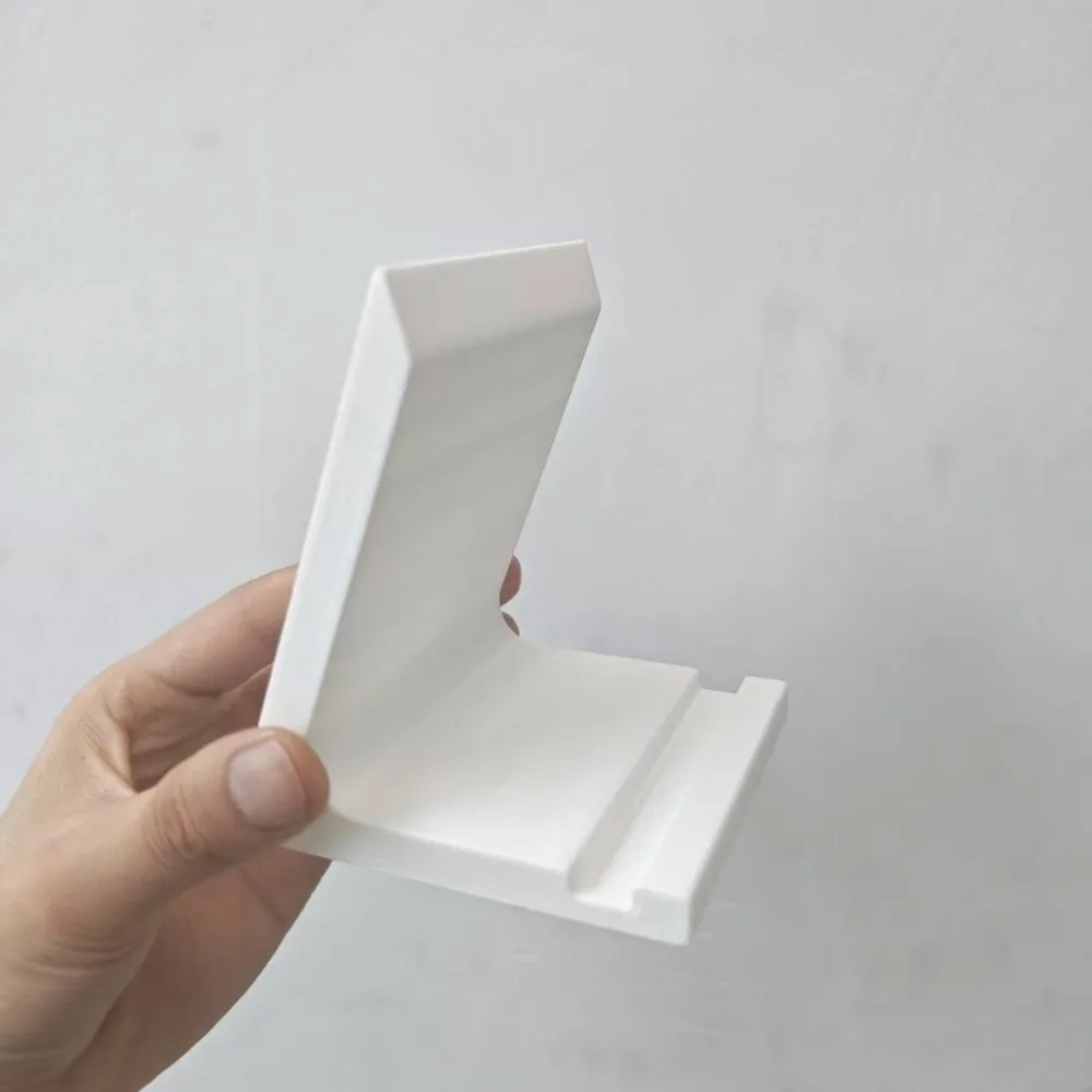 3D Printed Record Player Holder Slanted Support Plastic Vertical CD Holder Minimalist Front Stops Vinyl Record Display Rack