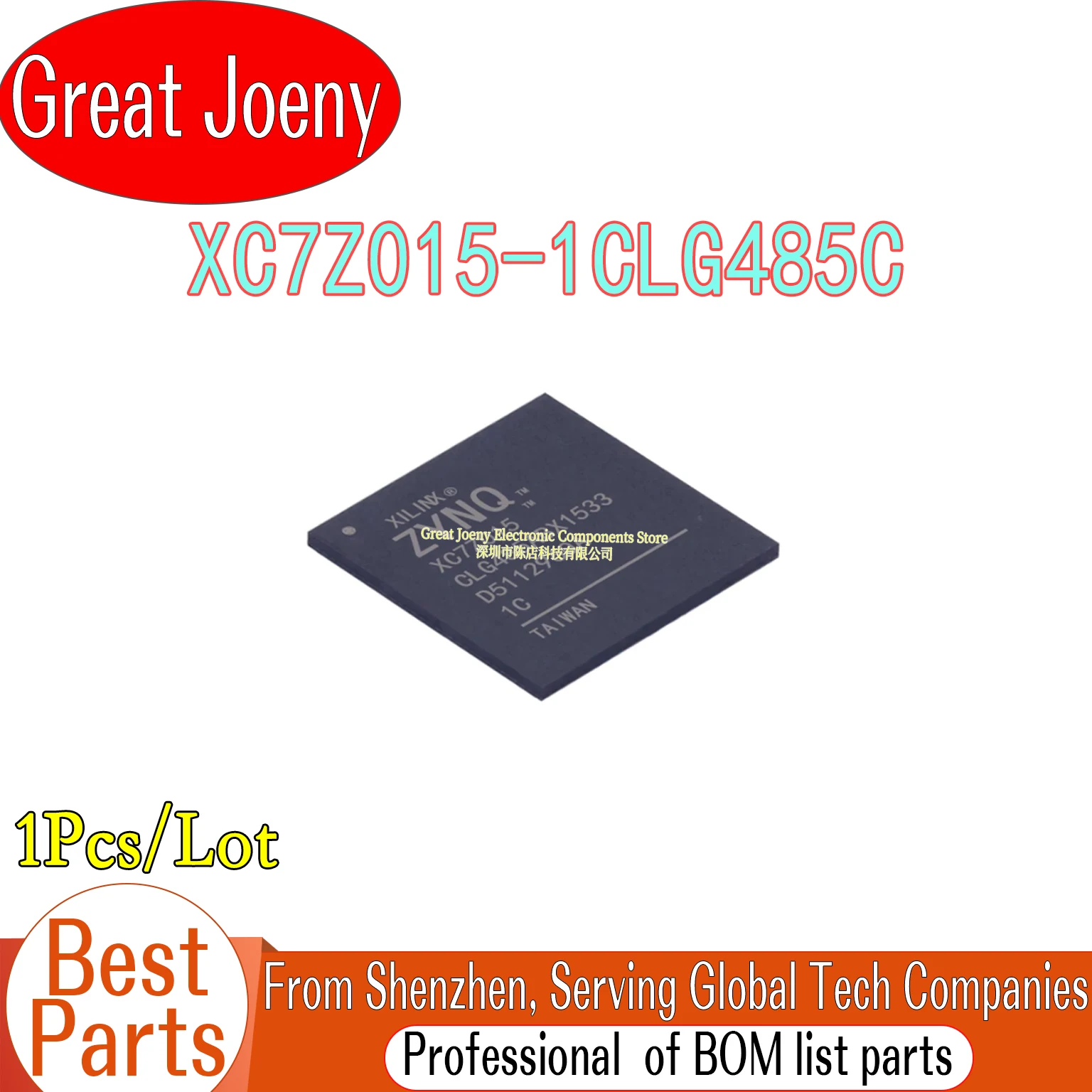 

100% New Original XC7Z015 CLG485 XC7Z015-1CLG485C IC Chipset CSBGA-485