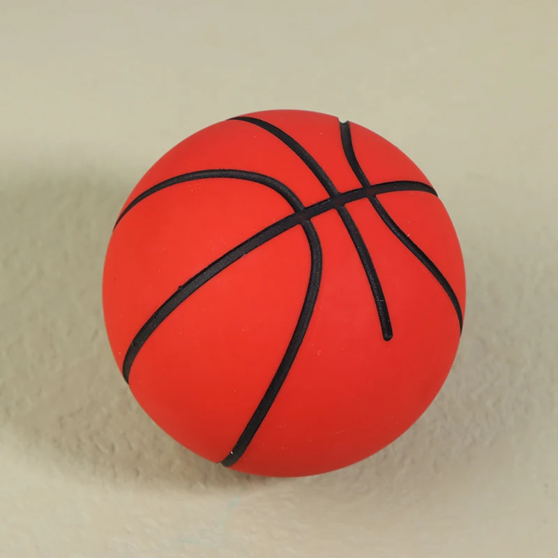 6 ซม.กีฬากลางแจ้ง Bouncy Ball ยืดหยุ่นสูงมินิยางบาสเกตบอลฟุตบอล Decompression Hollow Elastic Ball ของเล่นเด็ก