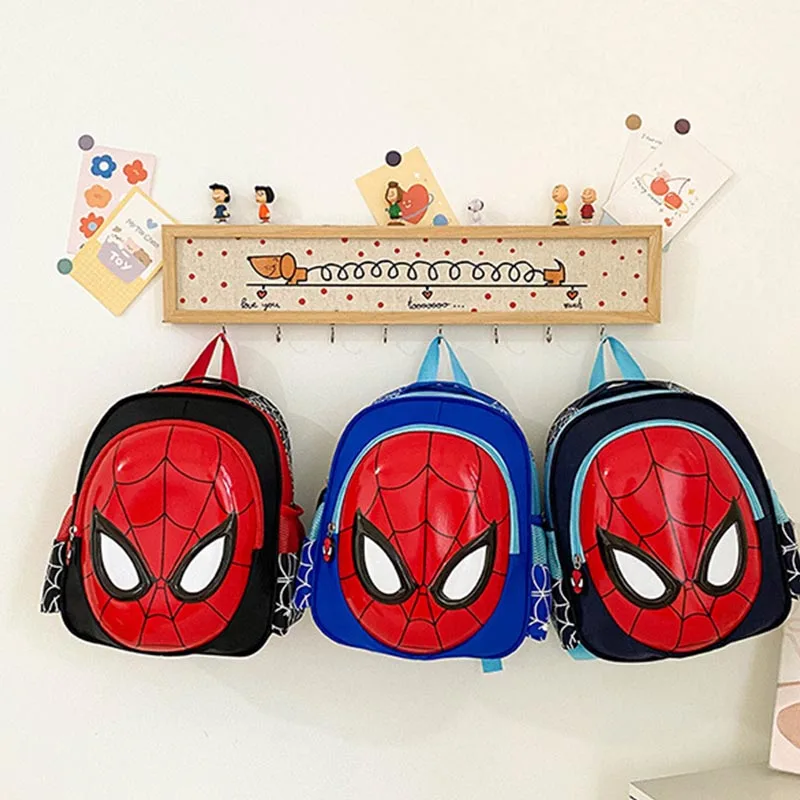 Spider Man Bookbag Large Capacity Ackpack Breathable Mesh Back Support Adjustable Straps Ergonomic Design School Supplies