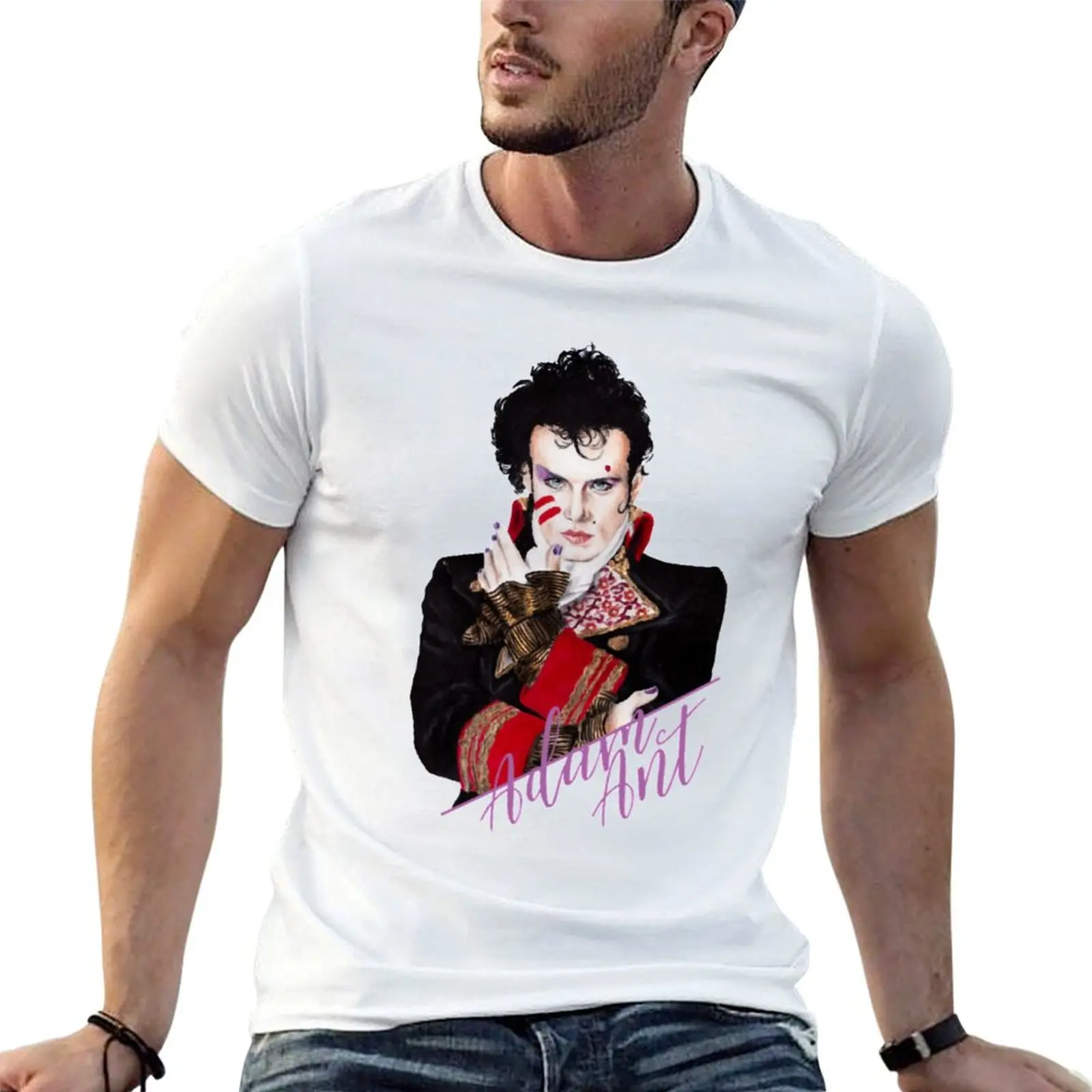 Funny Gifts Male Adam Singer Ant Songwriter Gift Music Fans T-Shirt Casual Simple Design Short Sleeve Shirt
