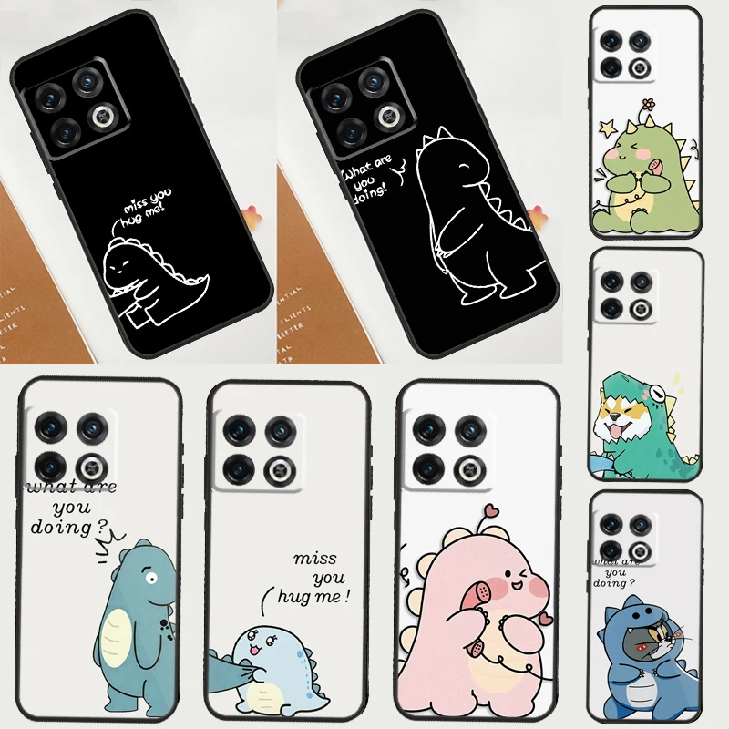 Funda de dinosaurio a juego para Oneplus 8T 9RT 10T 8 9 11 10 Pro Oneplus Nord CE 2 Lite Ace N10 N20 N100 N200