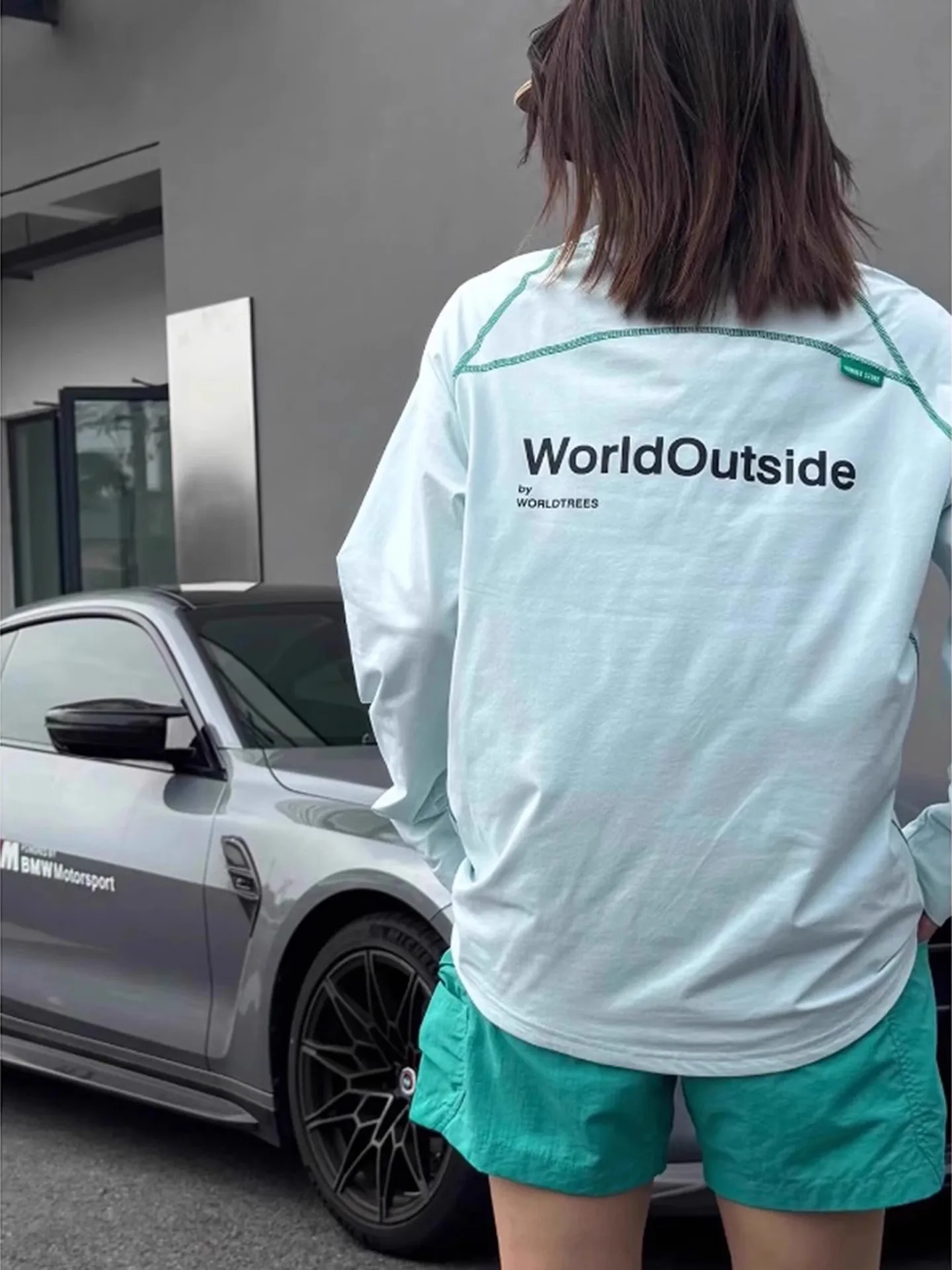 

Outdoor Cycling Suit Women's Summer Thin Ice Skin Cool Feeling Qui Dry Long Sve T-irt Sport Set UPF50 Sun Protection