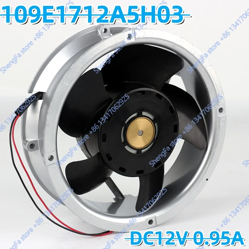 Cooling fan Sanyo 17251 17CM 172X172X51MM Whole circle high air volume aluminum frame 109E1712A5H03 DC12V 0.95A