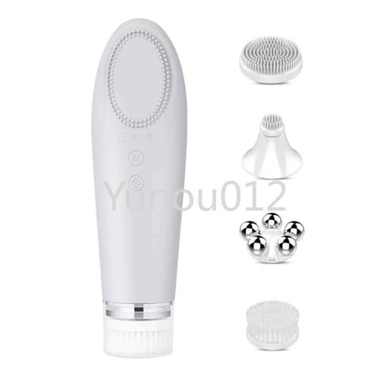 

Cleanser Electric Two-way Rotating Heart Motor Silicone Cleansing Brush Rechargeable Cleansing Massage Face Facial