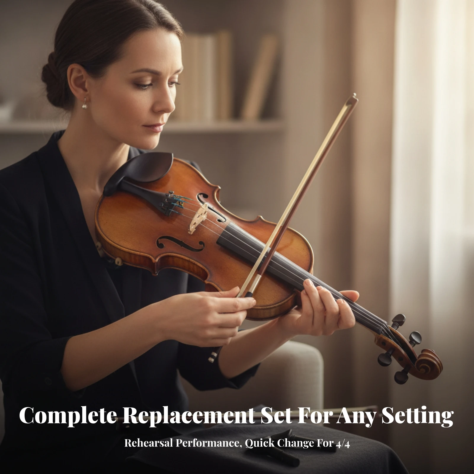 4 Pieces Geared Violin Pegs Finetune Geared Tuning Pegs Mechanical Violin Peg Stable Tuning Peg Machine Heads Micro Adjustment