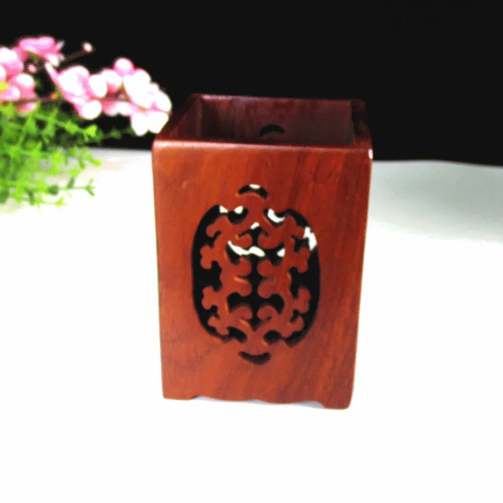 1Pcs Wood Pen Holder Premium Natural Desktop Organizer Sturdy Lightweight Pencil Container for Adults Cosmetics Chopsticks