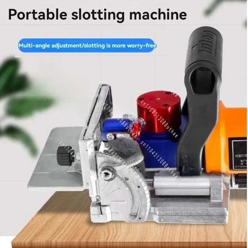220v Household Connection Cabinet Straightening Punching Tenoning Machine Handheld Lamino Home Improvement Slotting Machine