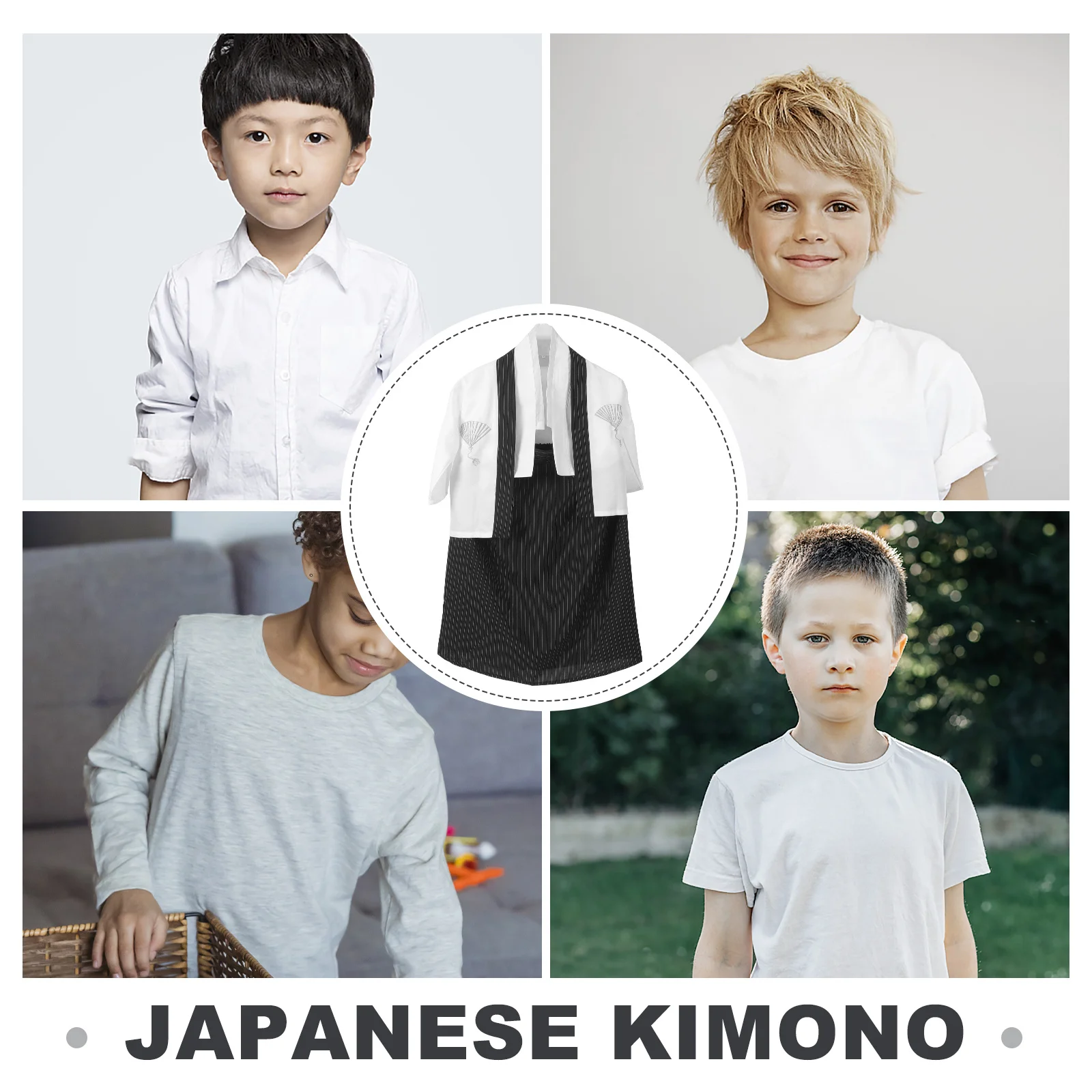 

1 Set Japanese Kimono Robe For Traditional Costume Outfit Set Decorative Clothing For Party Festival Wear 120