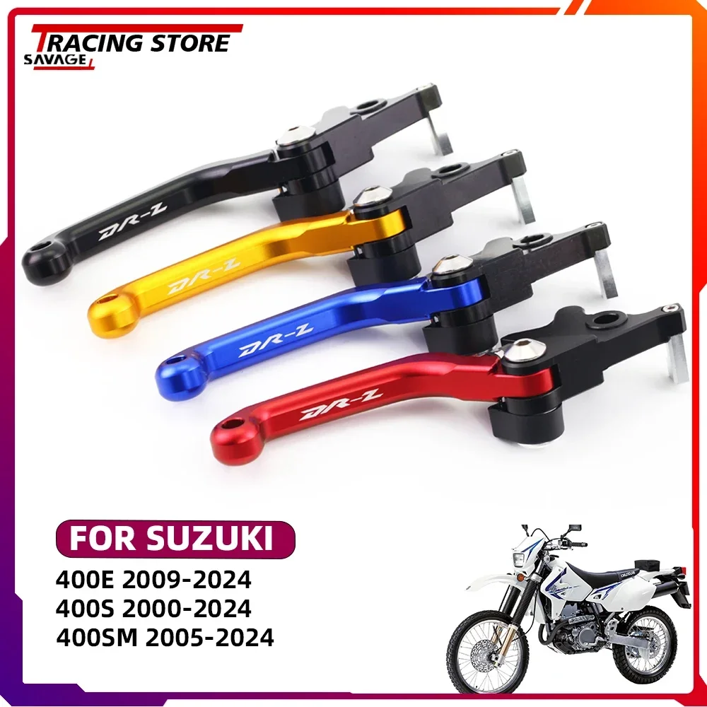 

2024 DRZ Motorcycle CNC Pivot Brake Clutch Levers For Suzuki DRZ250 DRZ400E DRZ400S DRZ400SM Pivot Dirt Pit Bike Control Handles