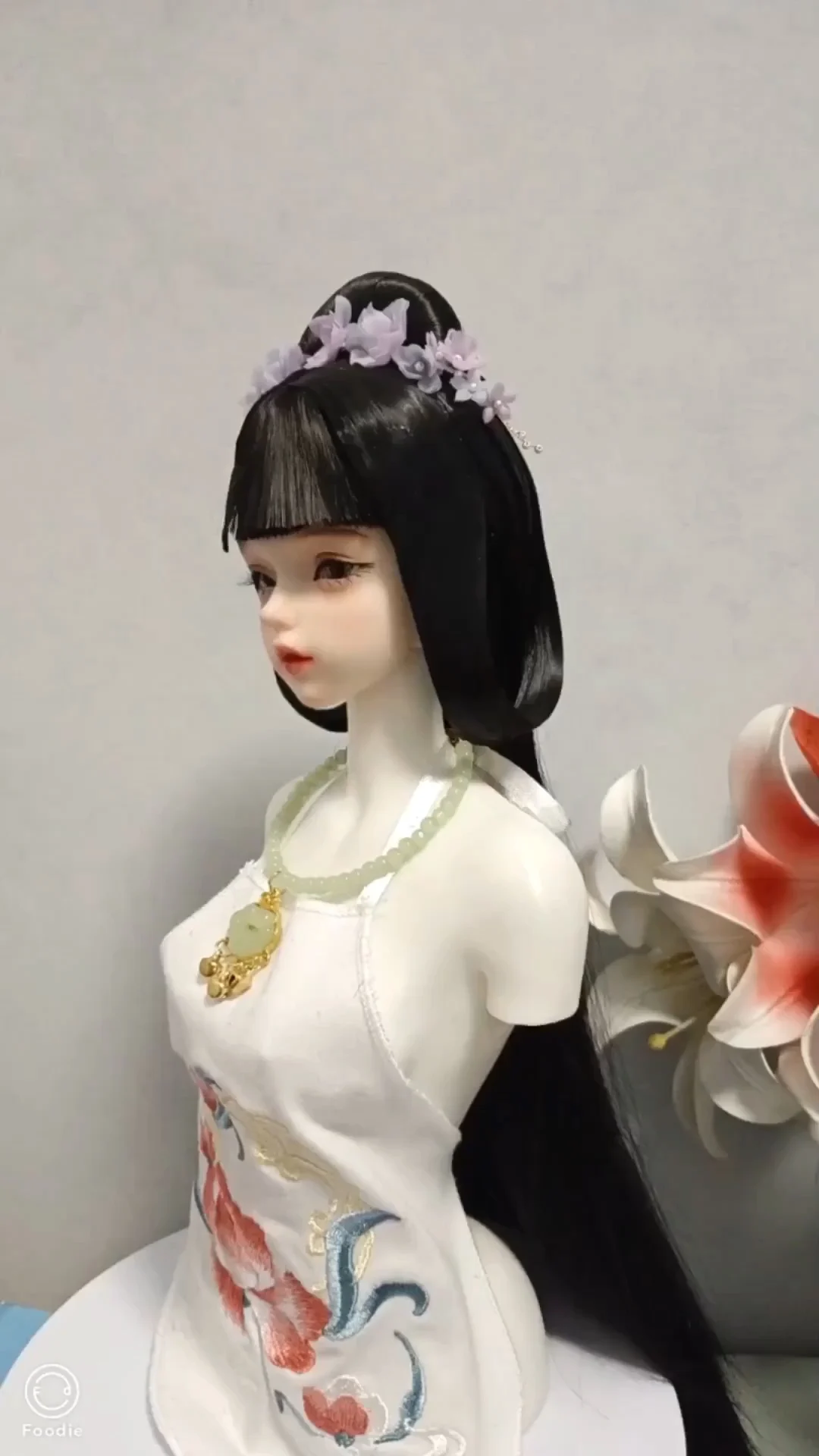 1/4 1/3 BJD Doll Wigs Ancient Costume Hanfu Vintage Princess Long Hair Fairy Wig For MSD SD13 Girl SSDF Uncle Accessories A1700