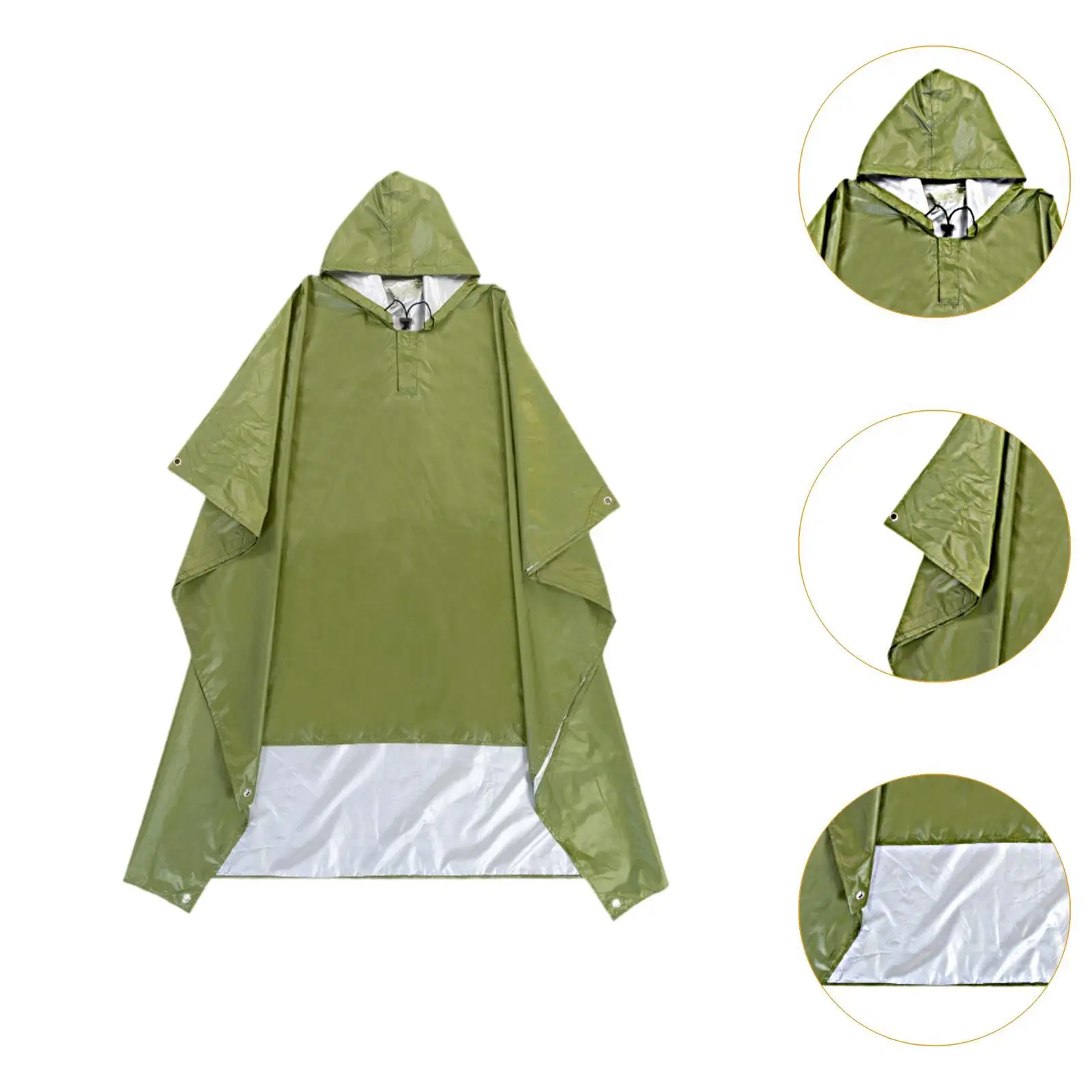 Poncho de pluie à capuche, pull-over, manteau de pluie pour activités de plein air, événement sportif