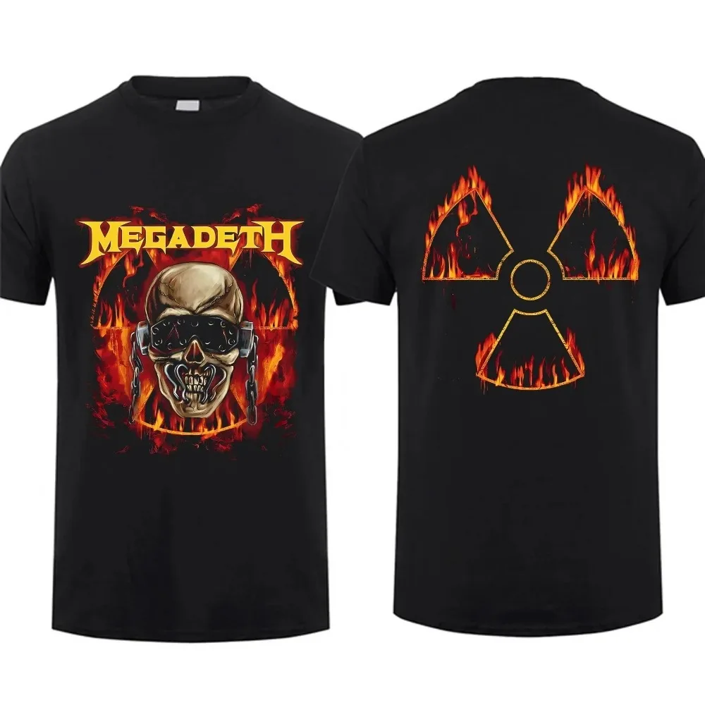 2024 Fashion Tees Men T Shirt Oversized Breathable So What Vintage Tracklist T-Shirt Black By Megadeths Graphic Streetwear S-4XL