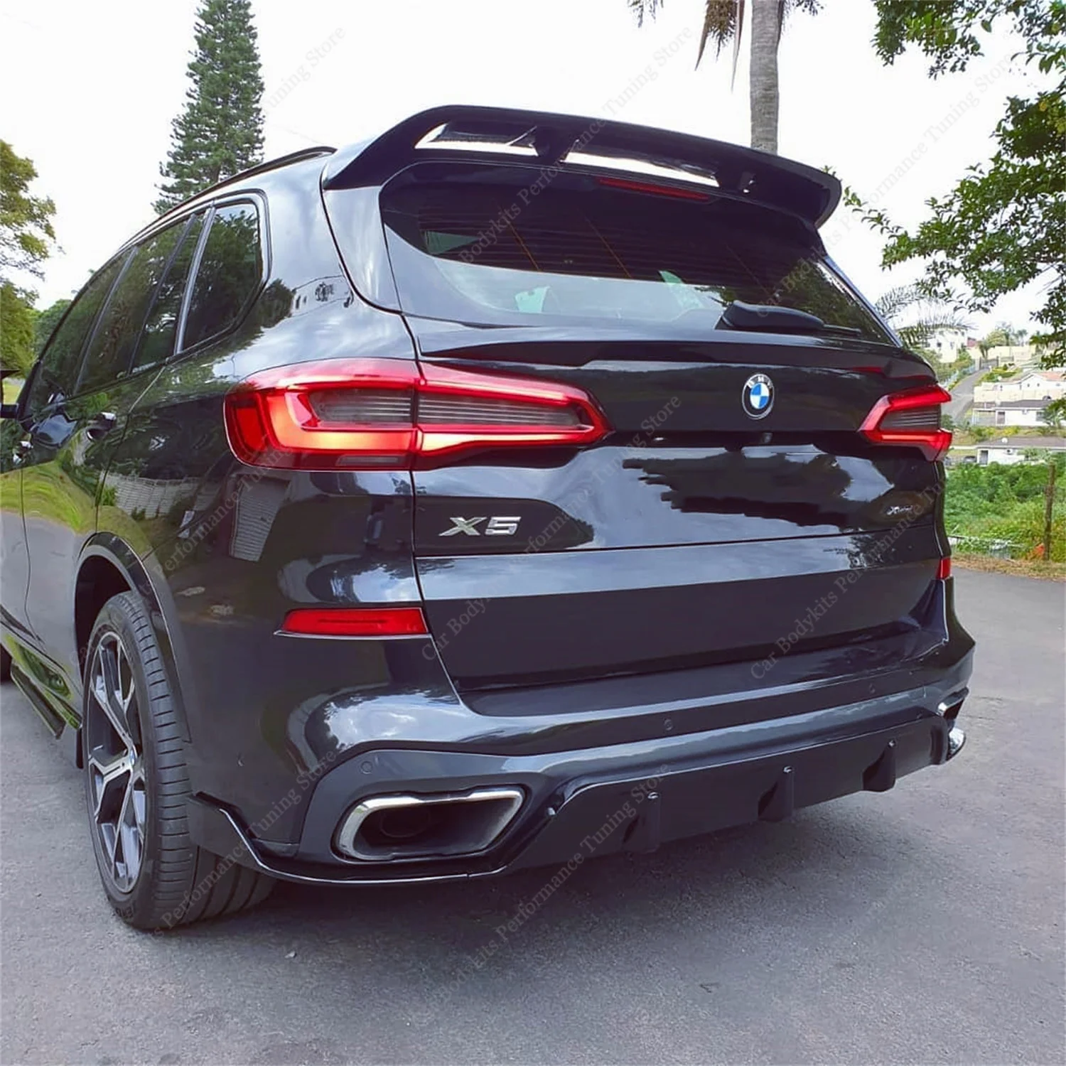 

Gloss Black MP Style Rear Spoiler Caps Tail Wing Lid For BMW X5 G50 30d 40d 40i 45e M50i M50d M60i 2019-2025 Bodykits Tuning