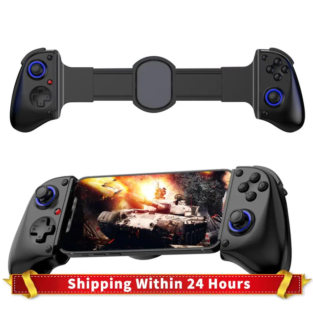 

Растягивающийся игровой контроллер для мобильного телефона, беспроводной BT, мобильный игровой контроллер, геймпад для мобильного телефона для коммутатора/ПК/Android/iOS/Xbox