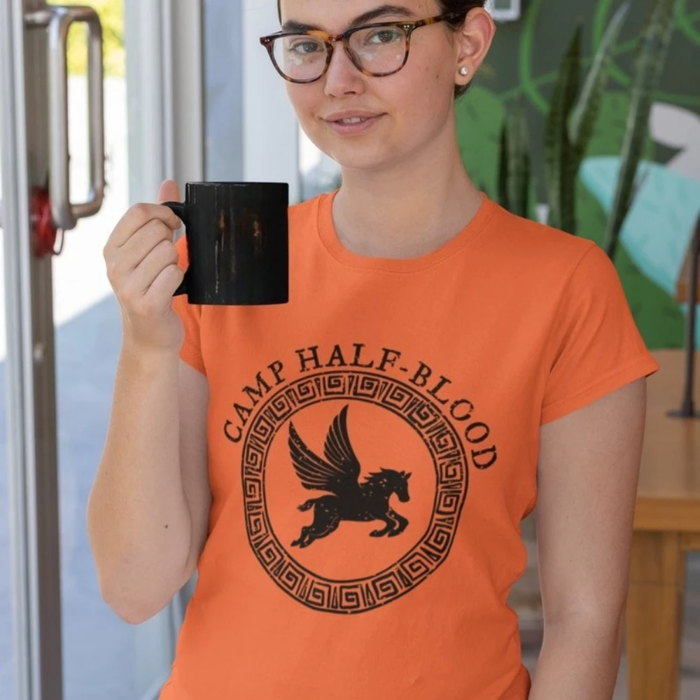 Camp Half Blood Chronicles Branches Woman Man Graphic T Shirts Percy Jackson High Quality Cotton Shirt Vintage Streetwear