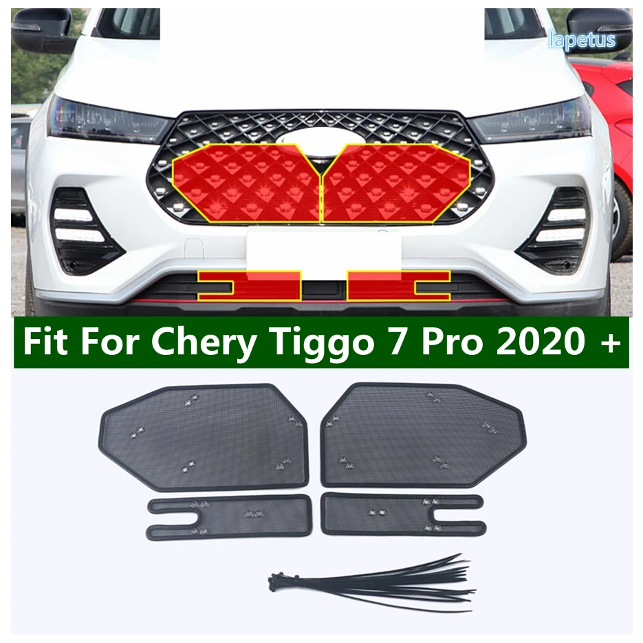 

Front Grille Insert Auto Net Insect Screening Mesh Dust Protector Cover Fit For Chery Tiggo 7 Pro 2020 2021 Car Accessories