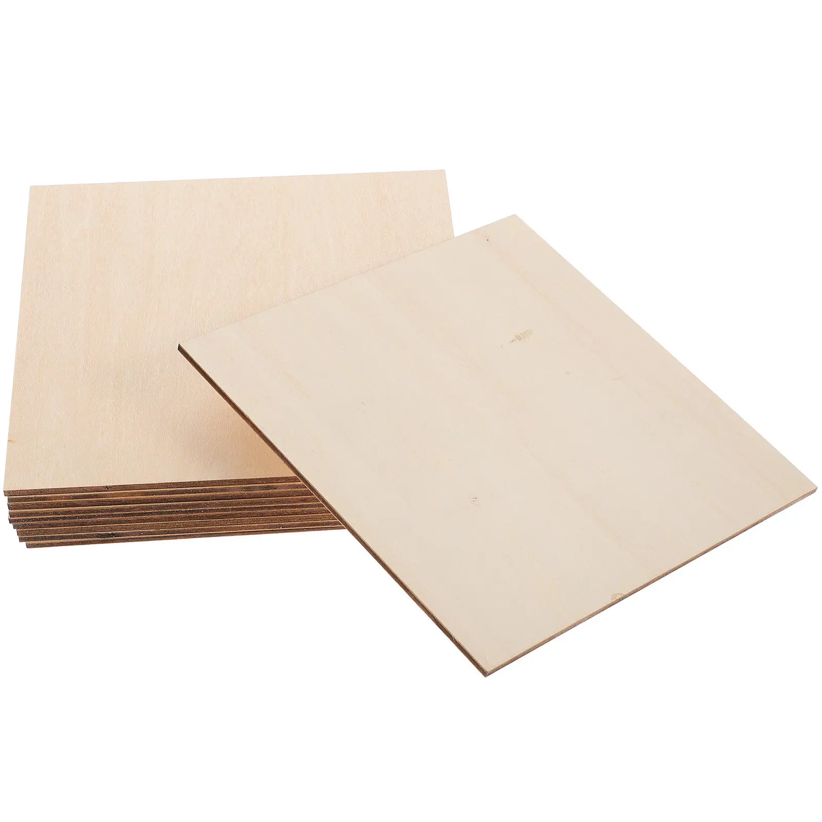 

10Pcs Natural Basswood Planks Unfinished Blank Wooden Slices for Wood Crafts Architecture Models Painting Carving Engraving DIY