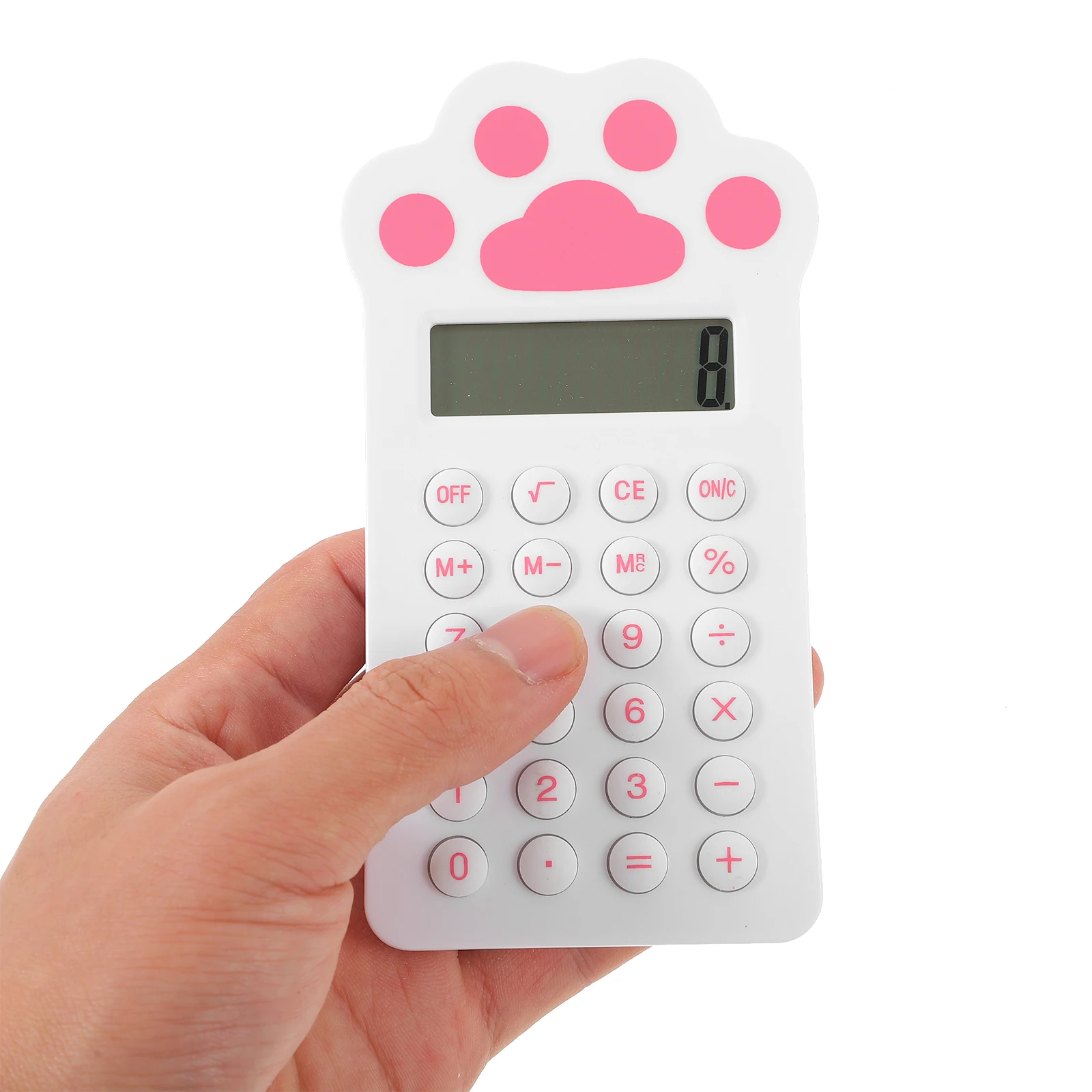 

Solar Calculator Pocket Student Portable Keychain Basic Handheld Small Office Lightweight Electronic For Home School