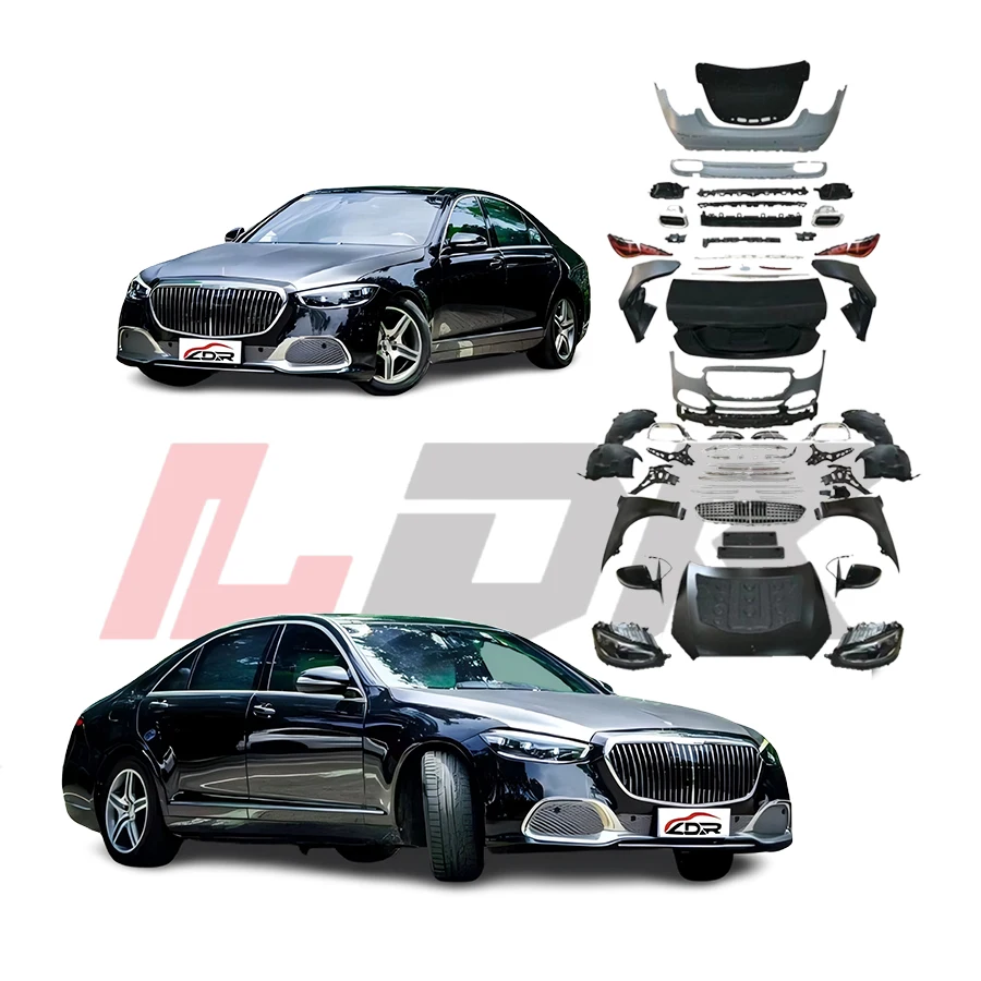 Bodykit forbenz S-class 2005-2013 W221 Upgrade to 2020-2024 W223 MBH Luxury Bumpers Headlight Side Mirror
