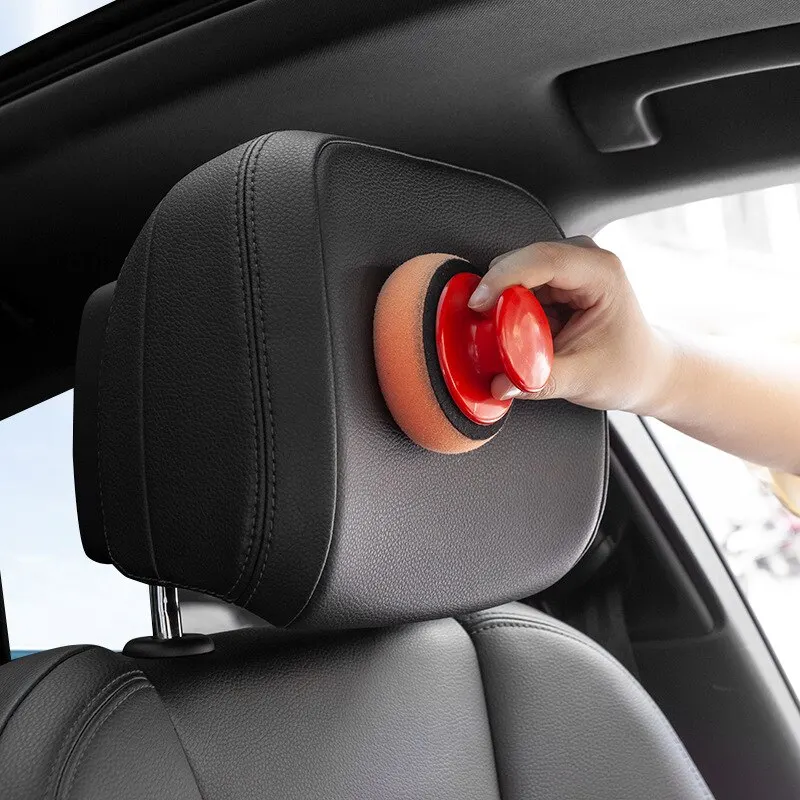 6 Pcs Set Car Wax Washing Polishing Sponge Cleaning Foam Kit Microfiber Applicator Pad Gripper Handle Car Styling Tool image 2