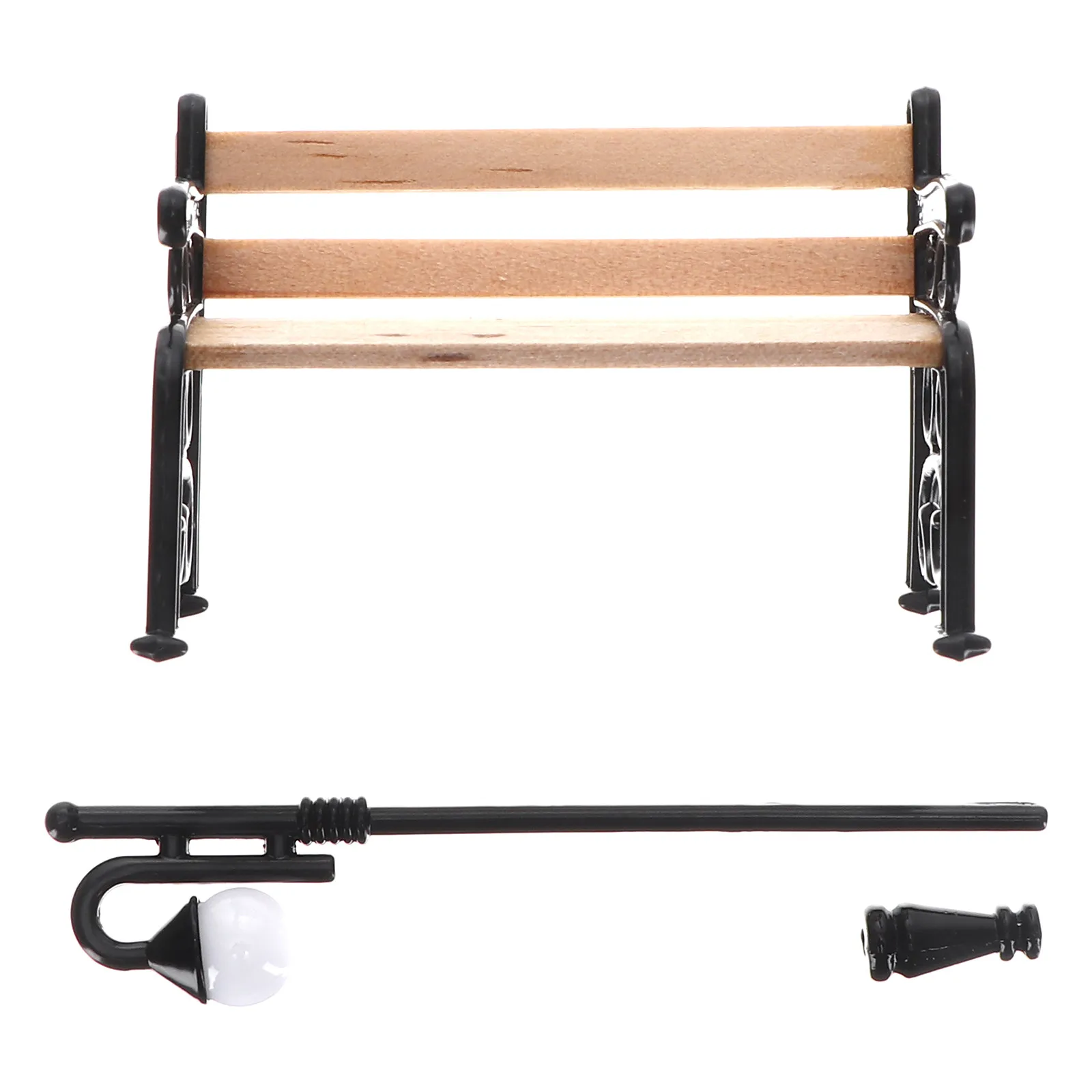 

Набор из 1 шт. миниатюрных уличных фонарных столбов ручной работы для декора ландшафтных сцен, для рабочего стола, шкафа, сада, комнаты