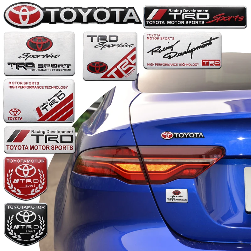 3D Π·Π½Π°ΡΠΎΠΊ ΠΈΠ· Π°Π»ΡΠΌΠΈΠ½ΠΈΠ΅Π²ΠΎΠ³ΠΎ ΡΠΏΠ»Π°Π²Π°, Π½Π°ΠΊΠ»Π΅ΠΉΠΊΠΈ Π΄Π»Ρ Toyota TRD Corolla Yaris Rav4 Avensis Auris Camry, Π°Π²ΡΠΎΠΌΠΎΠ±ΠΈΠ»ΡΠ½ΡΠ΅ Π°ΠΊΡΠ΅ΡΡΡΠ°ΡΡ, 1 ΡΡ. 3D Π·Π½Π°ΡΠΎΠΊ ΠΈΠ· Π°Π»ΡΠΌΠΈΠ½ΠΈΠ΅Π²ΠΎΠ³ΠΎ ΡΠΏΠ»Π°Π²Π°, Π½Π°ΠΊΠ»Π΅ΠΉΠΊΠΈ Π΄Π»Ρ Toyota TRD Corolla Yaris Rav4 Avensis Auris Camry, Π°Π²ΡΠΎΠΌΠΎΠ±ΠΈΠ»ΡΠ½ΡΠ΅ Π°ΠΊΡΠ΅ΡΡΡΠ°ΡΡ, 1 ΡΡ.