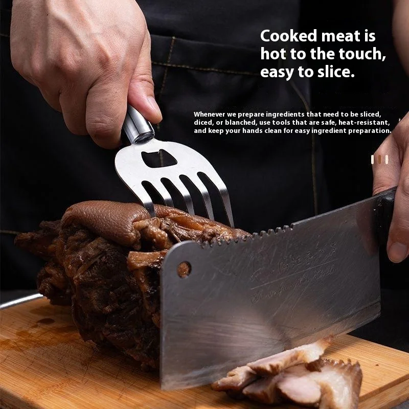 Разделочные когти из нержавеющей стали, эргономичная вилка для измельчения пищевых продуктов, изолированные кухонные инструменты, легко измельчиваются курицы и говядины для гриля