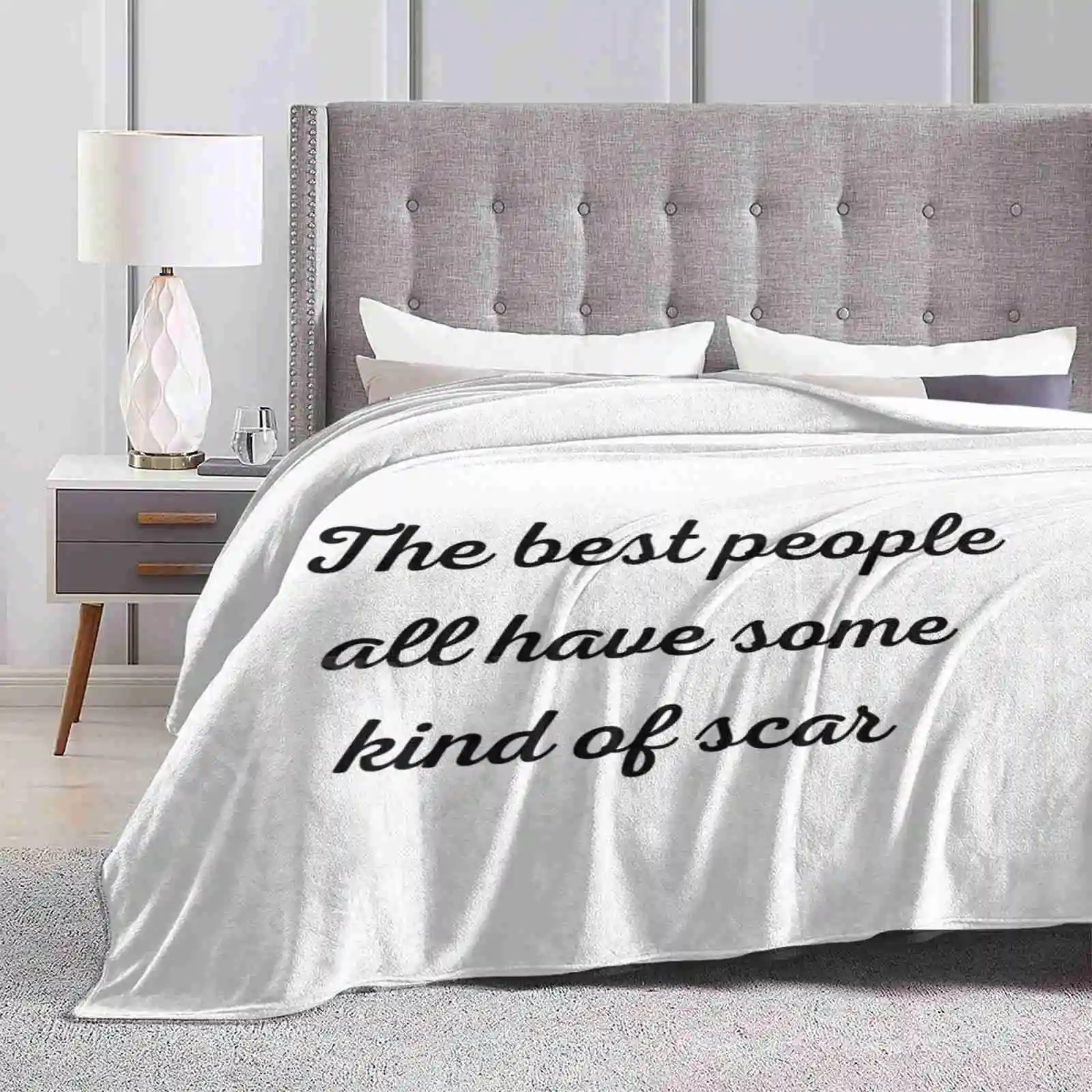 The Best People All Have Some Kind Of Scar Creative Design Comfortable Warm Flannel Blanket Elite The One The Selection Series