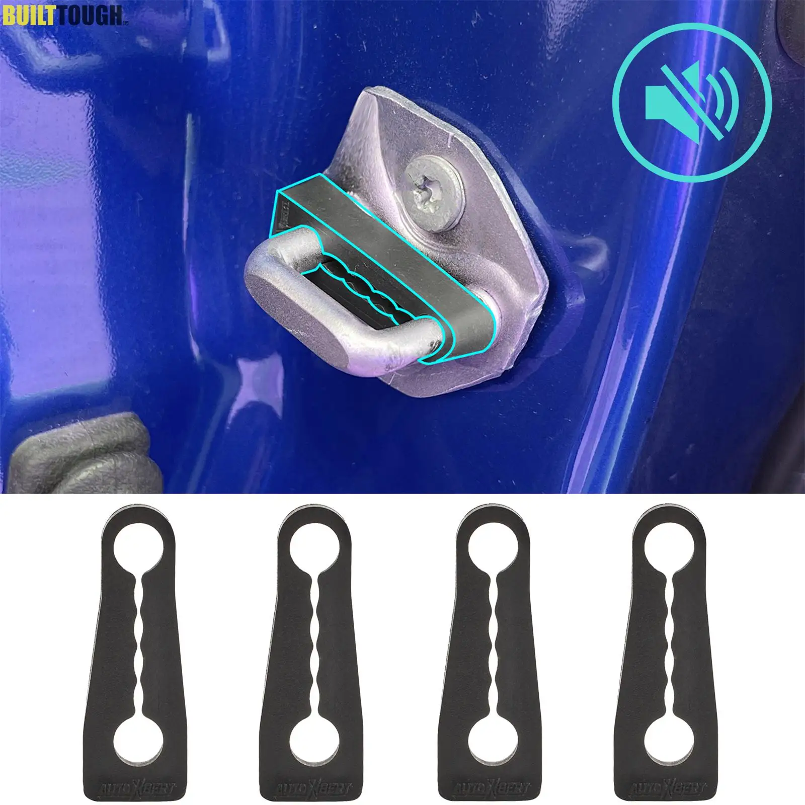 Car Door Lock Sound Deadener Damper Buffer For Subaru Forester Impreza Outback XV  Legacy Rattling Screaks Quiet Noise Deaf