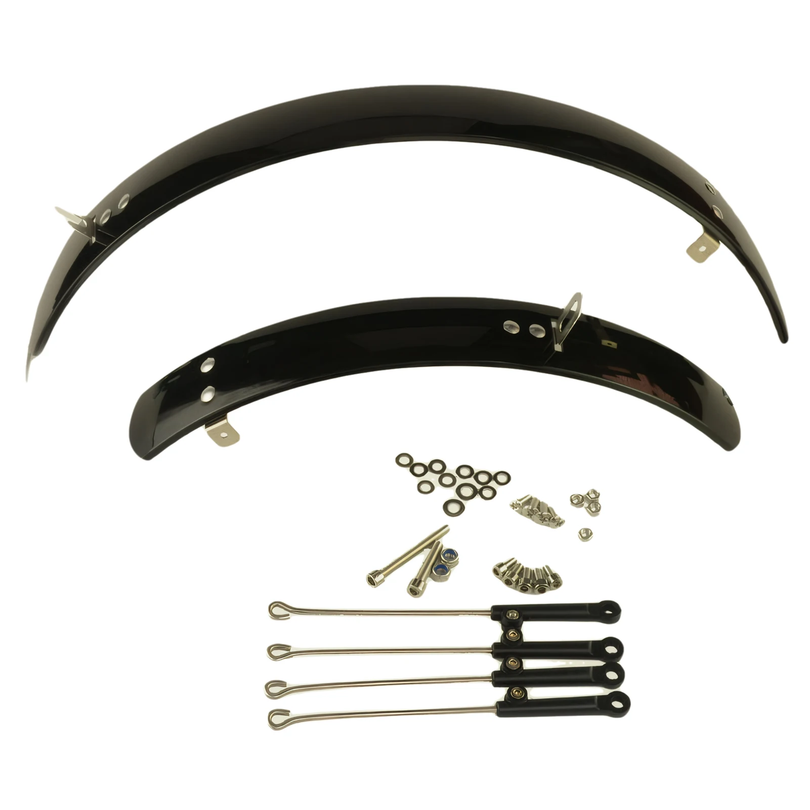 2 قطعة ABS الجمالية الاستئناف الرجعية قطعة من نسيج خمر نظرة للطي الدراجات قطعة من نسيج يضيف اللمس الخامس الفرامل 20in الأسود #1