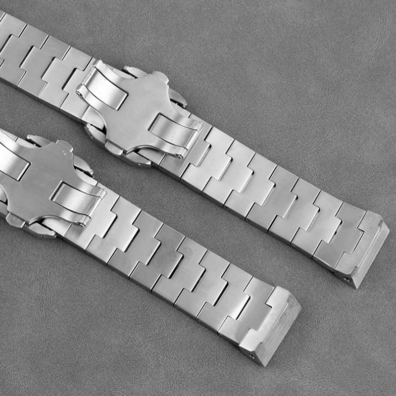 Stainless Steel Watch Band for C-artier Santos 100 Metal Precision Steel Watch strap 23mm Men's Bracelet Wristband watch chain