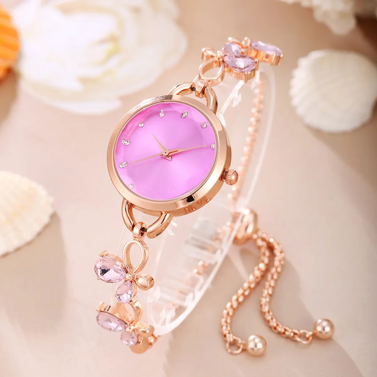 Elegante Reloj de pulsera de mariposa para Mujer, nuevos relojes de pulsera de cuarzo simples a la moda, Reloj para Mujer Zegarek Damski 2025