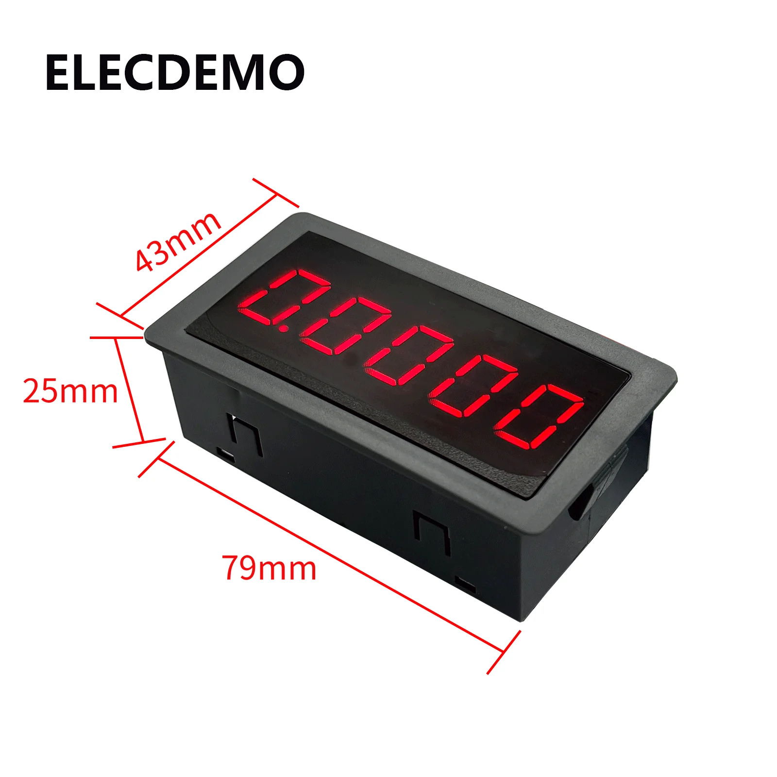 5-Digit High Precision DC Digital Milliammeter Panel Meter Head, +/- 0-7mA to 10A Auto Range, LED Display Low Drift DIY Module
