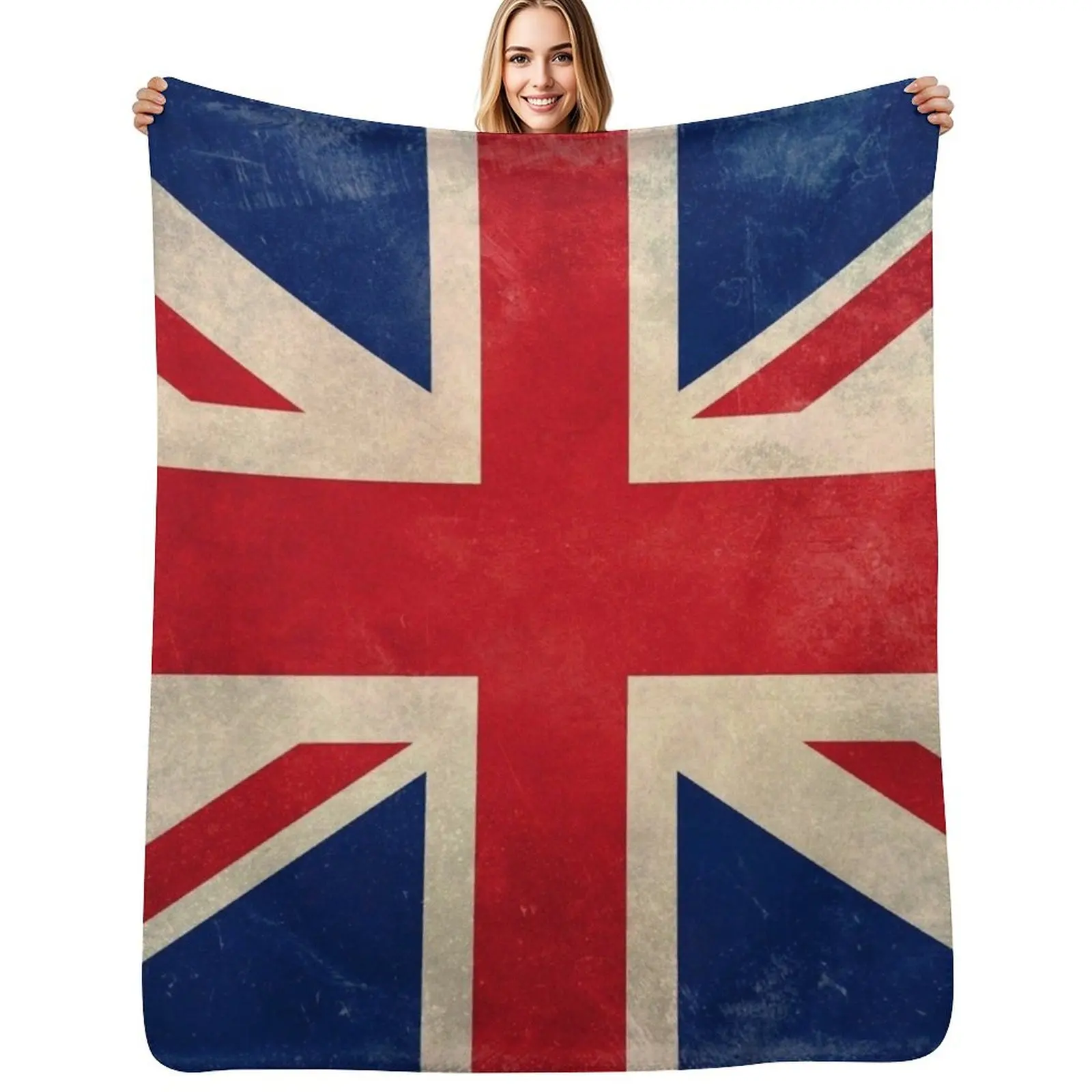 Union Jack Throw Blanket Decorative Soft Throw Blanket for Couch Sofa