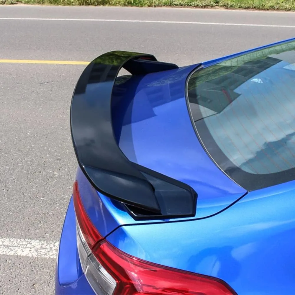 IKON MOTORSPORTS سبويلر خلفي لسيارة Honda Civic 11th Gen Sedan 4-Door، HPD V2 Style Gloss Black