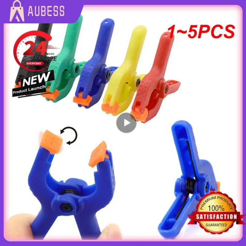 1~5PCS Reliable Woodworking Tools Efficient Plastic Spring Clamps Strong Grip Adjustable Clamps Durable Versatile Diy