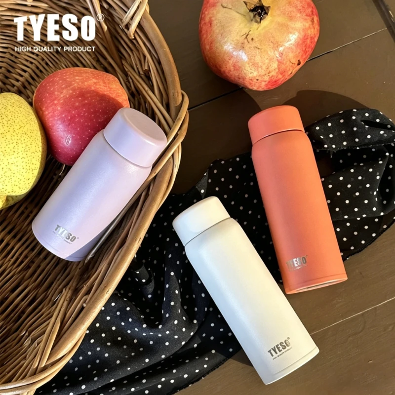TYESO 150/200ml ミニポケットサーモカップ保温保冷サーマルコーヒーマグ二重壁真空フラスコポータブル家庭/オフィスタンブラー