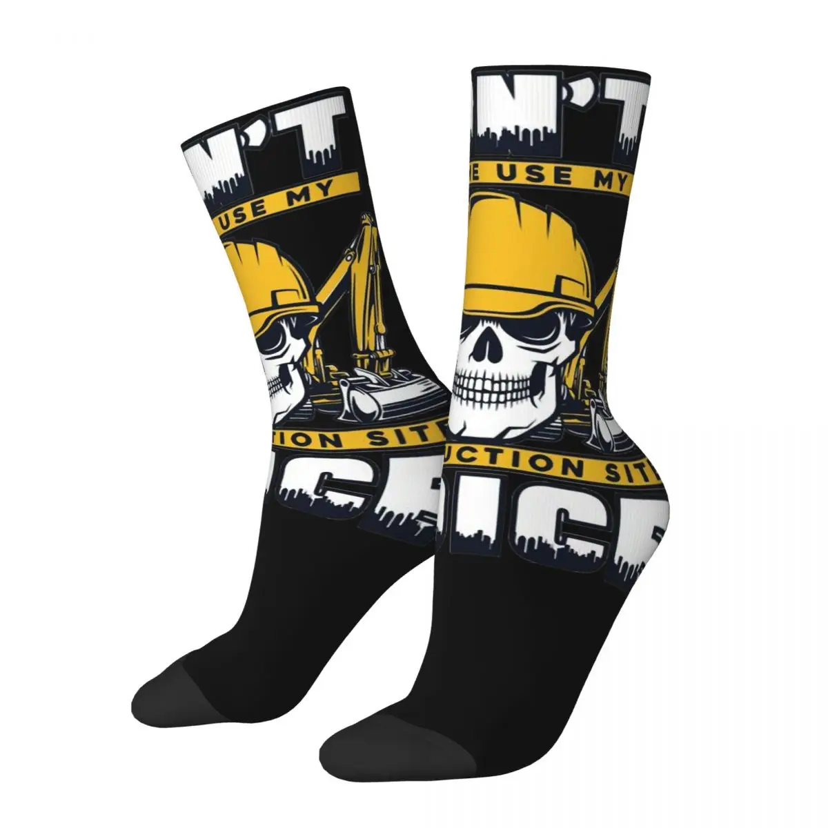 Xcavator Backhoe Heavy Equipment Operator 1 Heavy Equipment Unisex Winter Socks Warm Fun printing Socks Street Style Crazy Sock