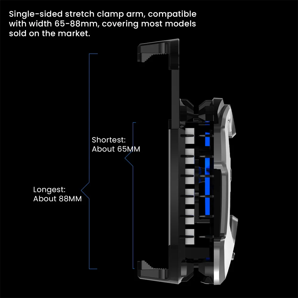 Mobile Phone Cooler, Universal Digital Display Fast Radiator, Game Cooling Fan Back Clip for iPhone 15 Pro Max Xiaomi 14 POCO X6