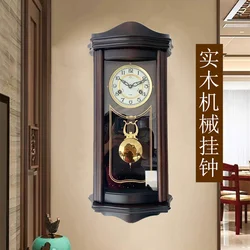 Big Vintage Wall Clock Silent Large Luxury Digital Antique European Wall Clock Wooden Classic Living Room Klok Home Decor