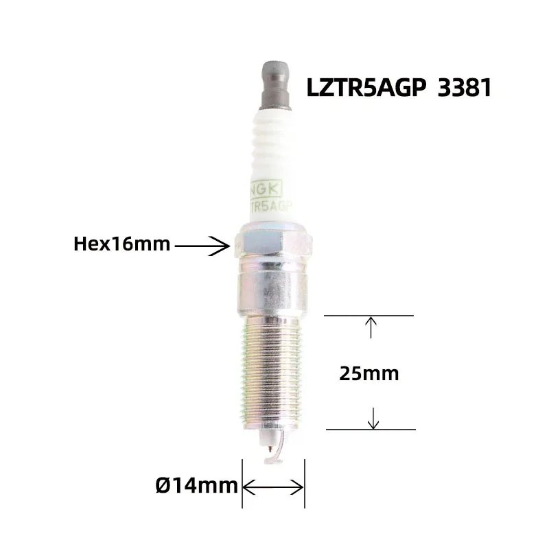 4/6Pcs Original NGK Platinum Spark Plug 3381 LZTR5AGP for Dodge RAM 1500 2500 3500 CARAVAN JOURNEY Chevrolet CAPTIVA Chrysler