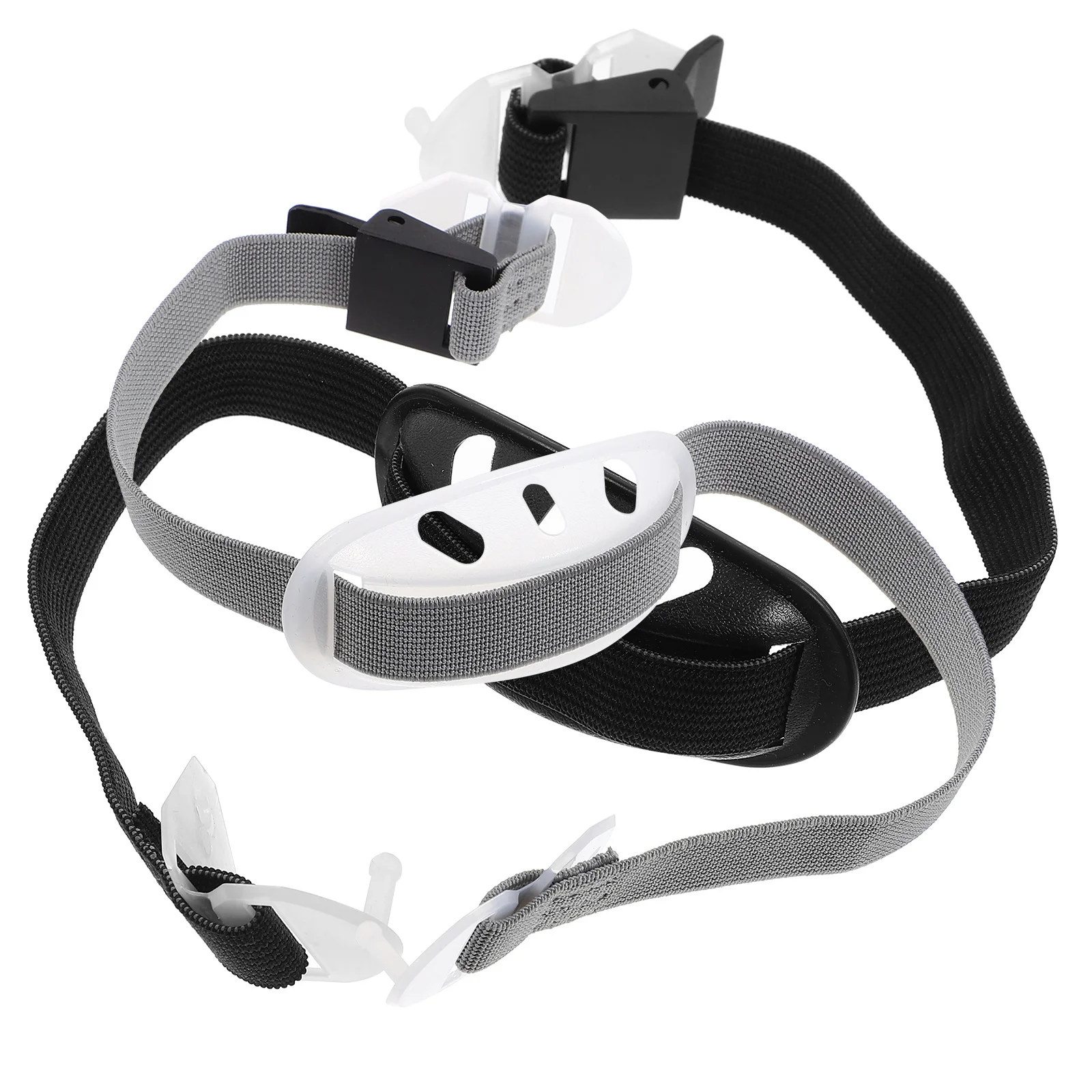 2 قطعة قبعة صلبة حزام الذقن مادة البولي ايثيلين المرنة على شكل حرف Y دعم واقي أشرطة الذقن العالمية للعمل الآمن