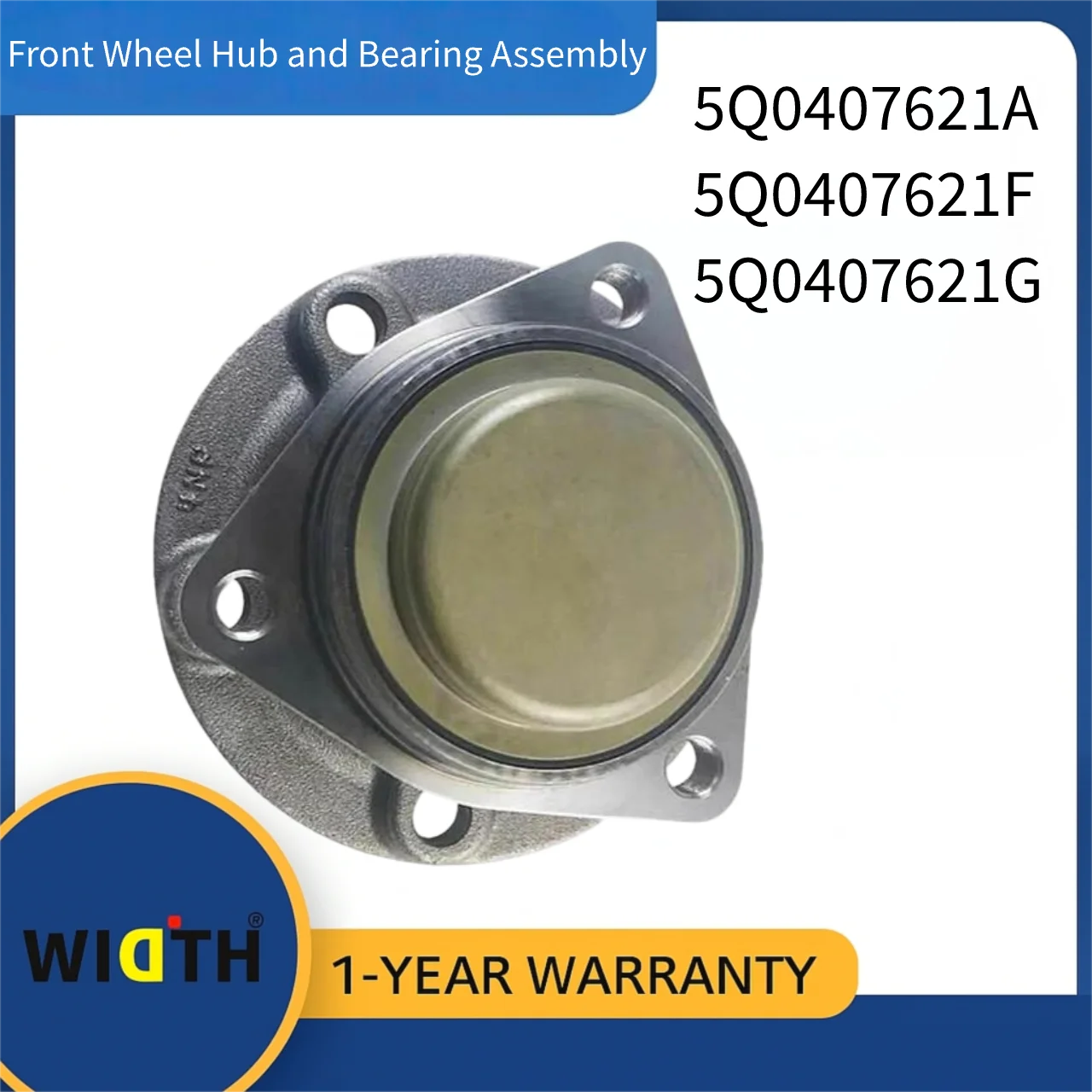 

5Q0407621A 5Q0407621F 5Q0407621G Front Wheel Hub and Bearing Assembly for Volkswagen Tiguan ID.3 Audi A3 S3 TT 2014-2024