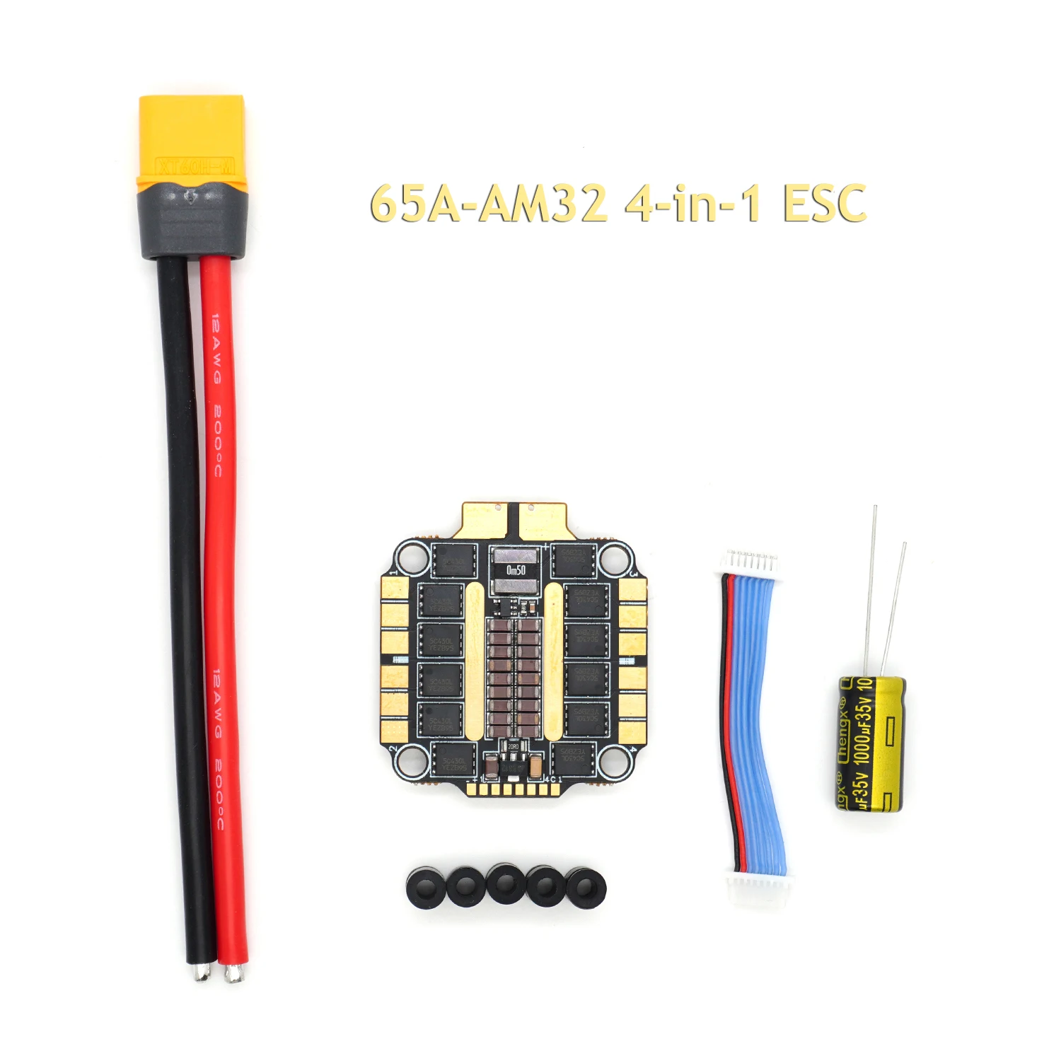 

Полетный контроллер YSIDO STM32F405/STM32H743VIH6 с двойным BEC, OSD, Blackbox и ESC 65A для FPV-дронов дальнего радиуса действия