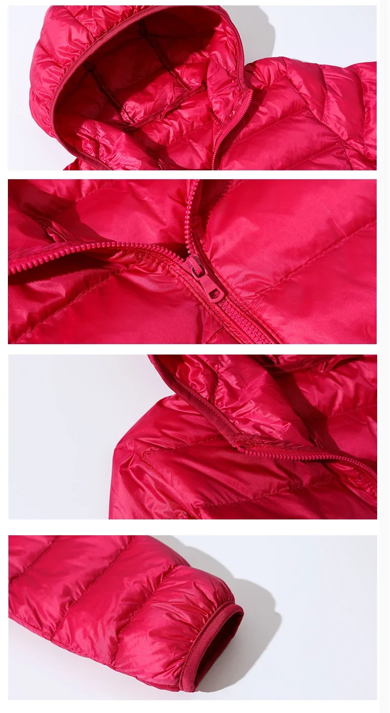 Ultra Light Down Jacket 2024 New Parkas Basic Winter Jackets Female Women Velvet Hooded Coats Autumn Down Jacket Womens Outwear