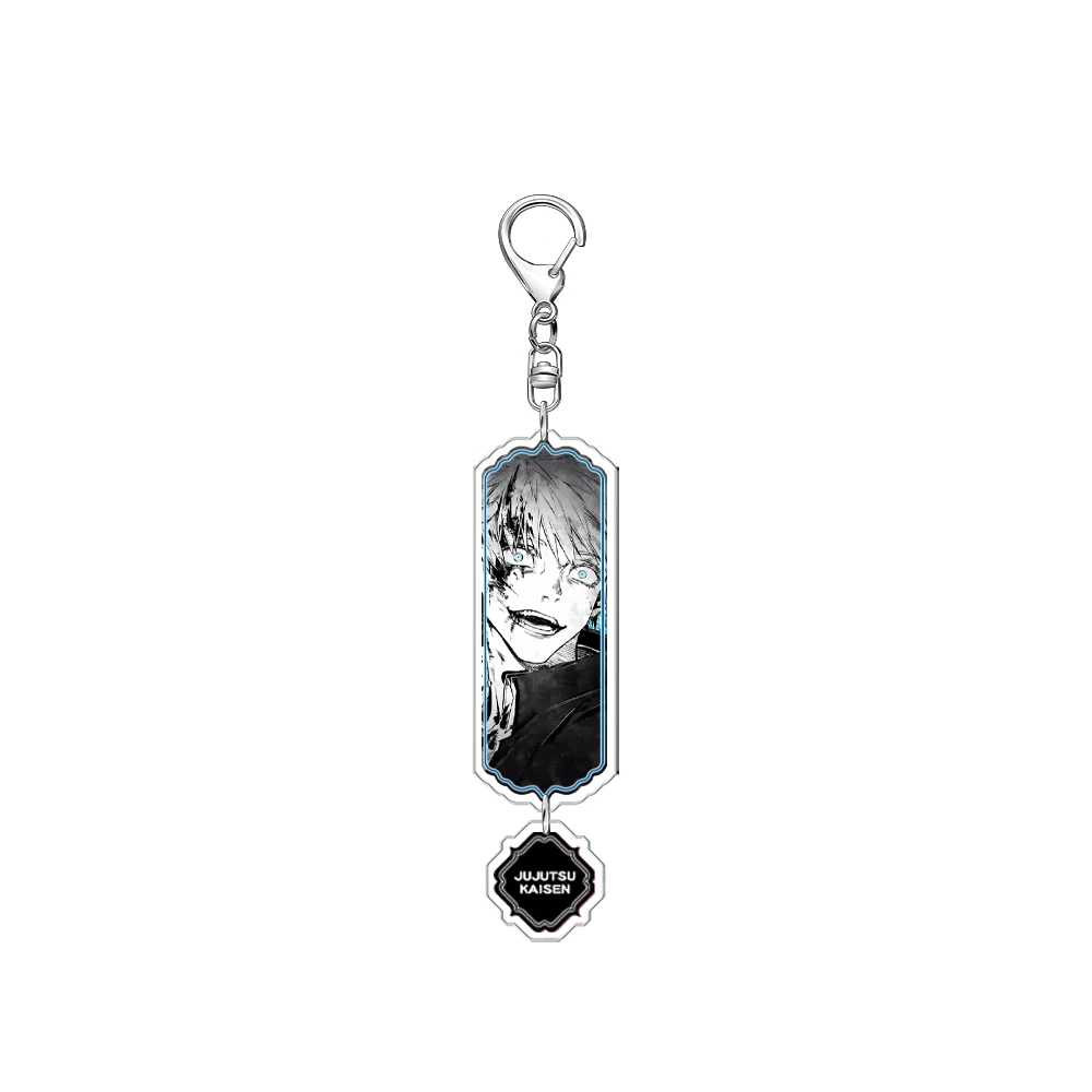 Anime Jujutsu Kaisen Satoru Gojo	Geto Suguru Cosplay Double Sandwich Pendant Acrylic Keychain    Ambitus